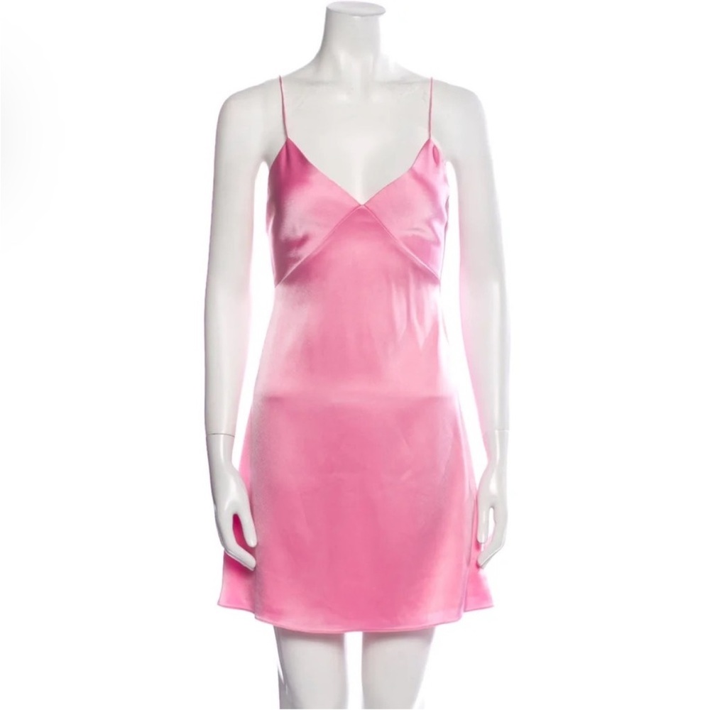 Alice and Olivia - Pink Silk Mini Dress (size 0)